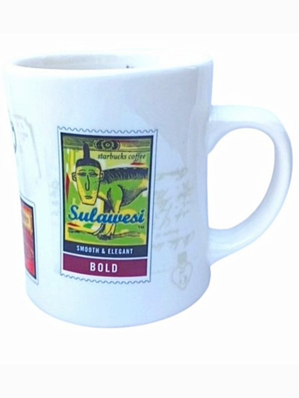 Starbucks Barista 2003 "Sulawesi" International Coffee Stamps 16 Oz. Mug NEW